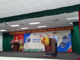 BsCKII Lê Minh Hoàng, Phó Giám đốc, Chủ tịch Công đoàn phát biểu khai mạc